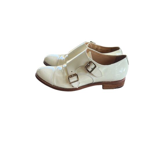 The Office Of Angela Scott Mr. Colin patent monk strap shoe Ivory, Size 37 / 6.5 - Picture 5 of 13
